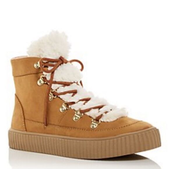 Aqua Shearling Bootie - Picture 1 of 8